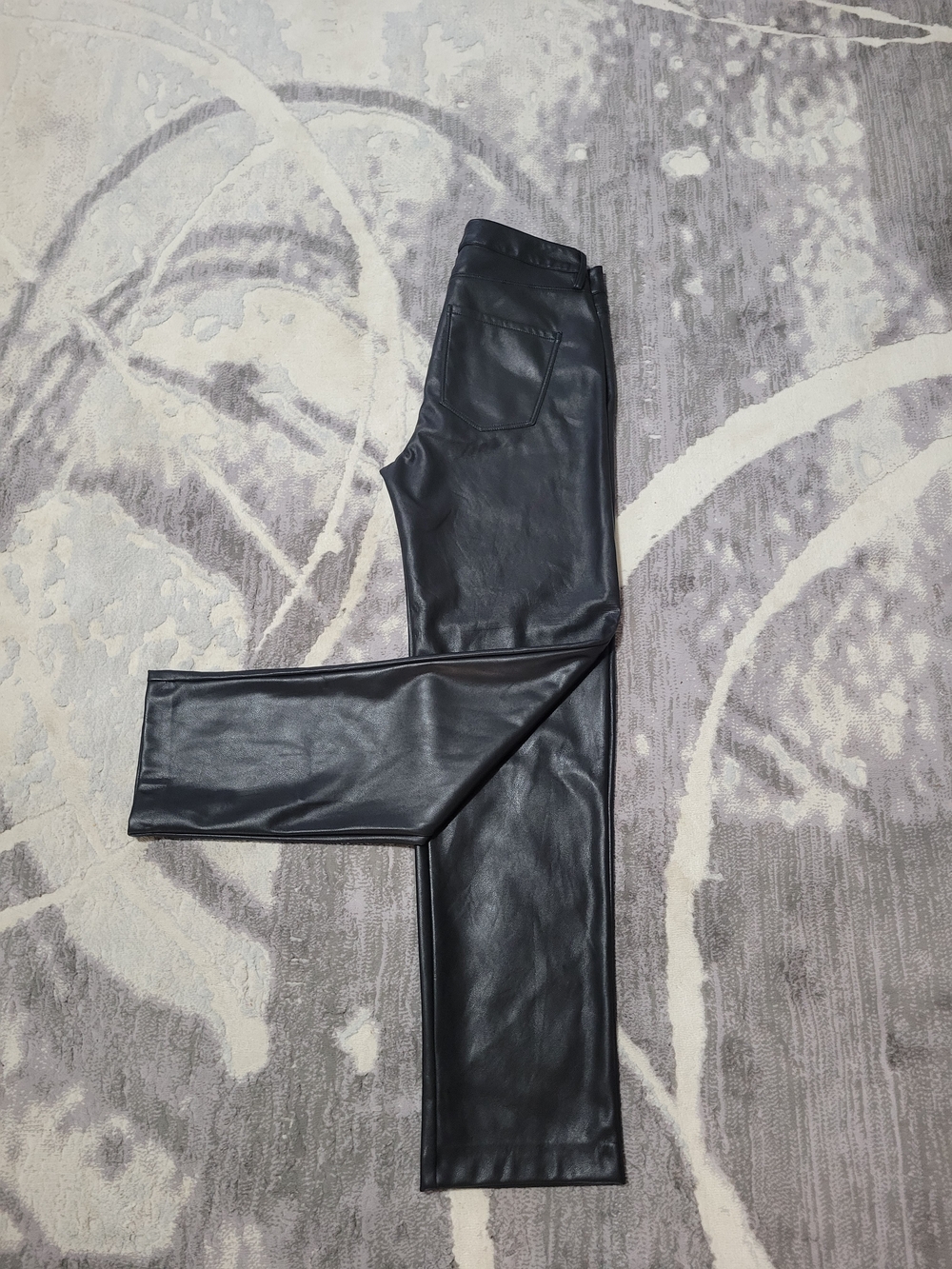 Kismet Black Faux Leather Pants Size W29/L31